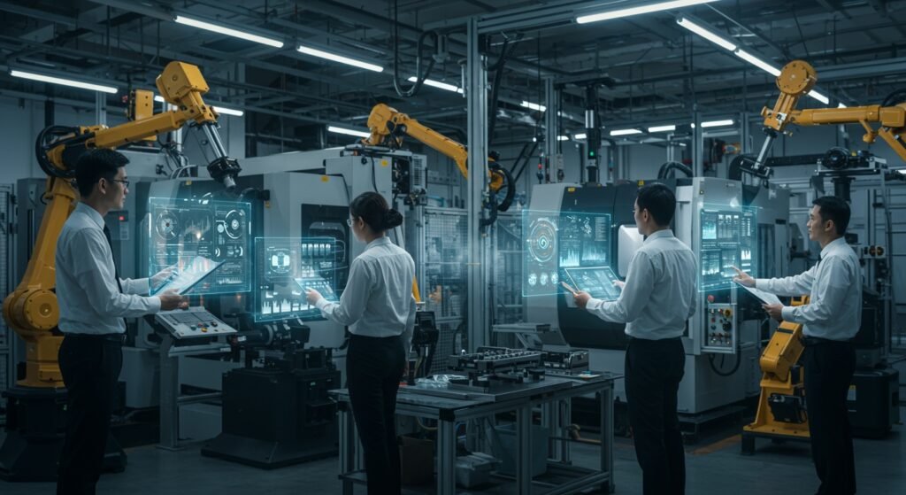 القيادة في بيئات التصنيع الحديثة